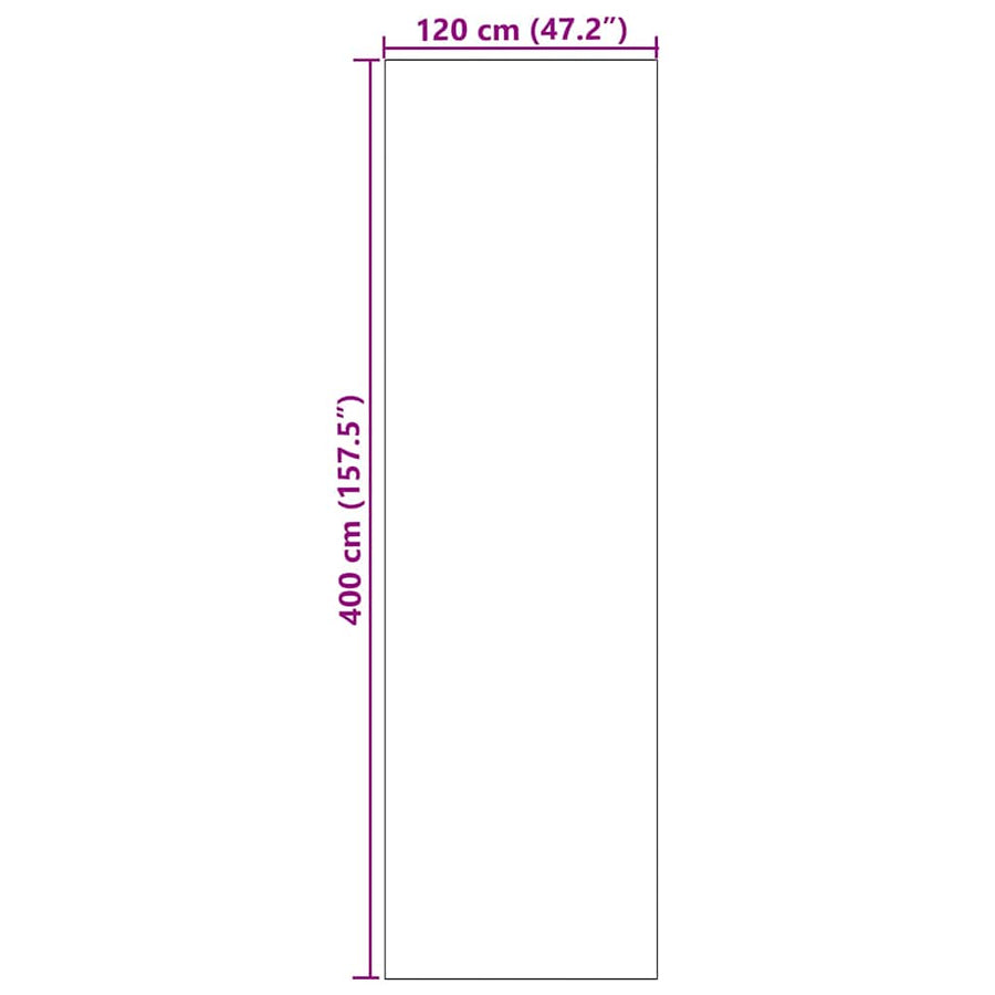 Deurmat Anders Roze en Zwart 120 x 400 cm Polyamide en PVC