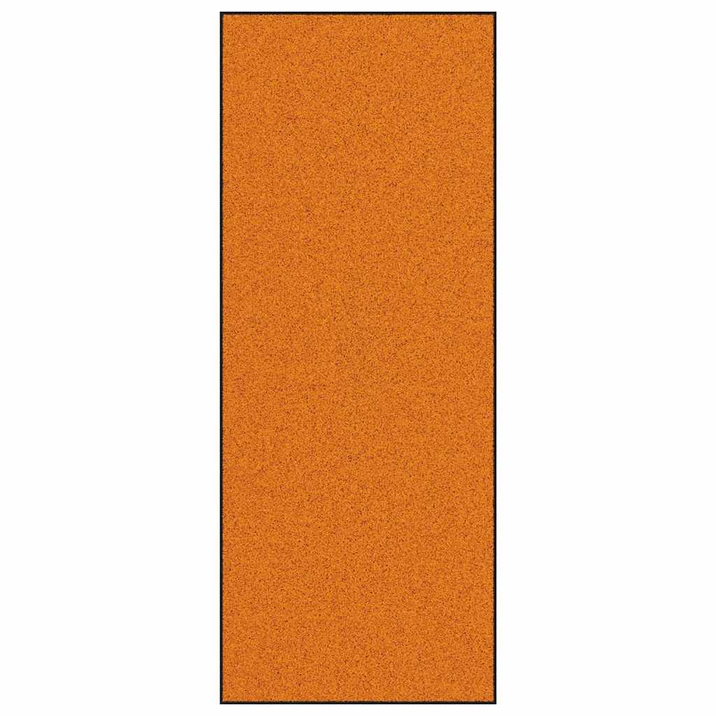 Deurmat Anders Oranje en Zwart 120 x 300 cm Polyamide en PVC