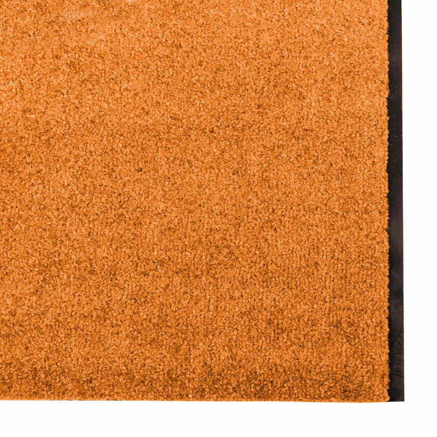 Deurmat Anders Oranje en Zwart 120 x 400 cm Polyamide en PVC