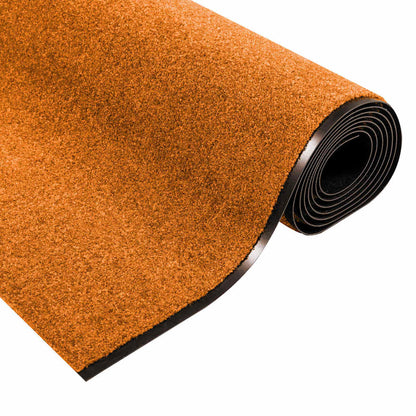 Deurmat Anders Oranje en Zwart 120 x 400 cm Polyamide en PVC