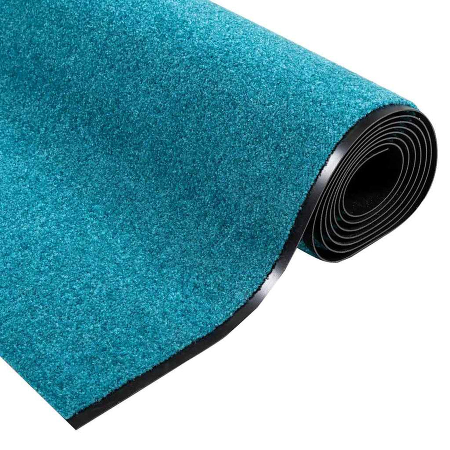 Deurmat Anders Cyaan en Zwart 120 x 350 cm Polyamide en PVC