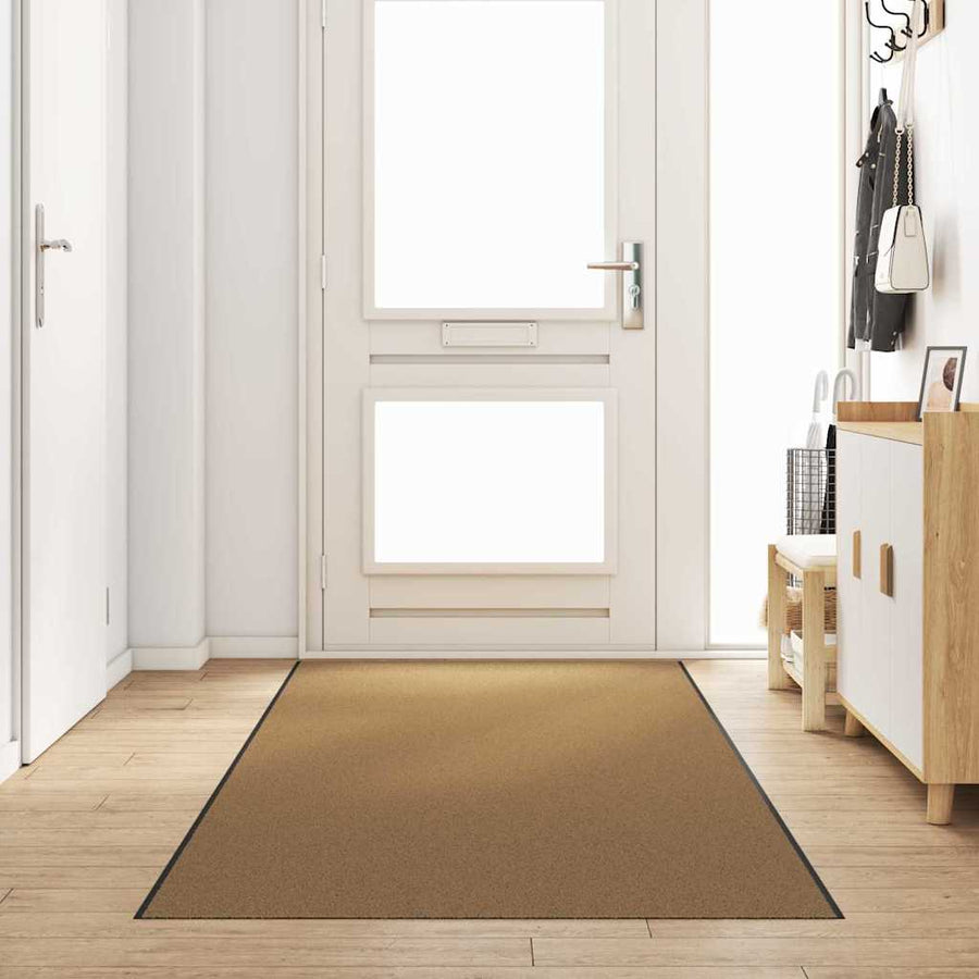 Deurmat Anders Crème en Zwart 120 x 350 cm Polyamide en PVC