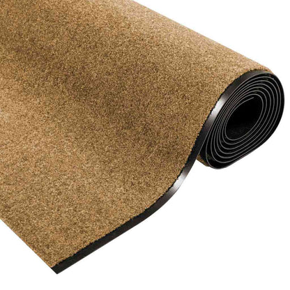 Deurmat Anders Crème en Zwart 120 x 400 cm Polyamide en PVC
