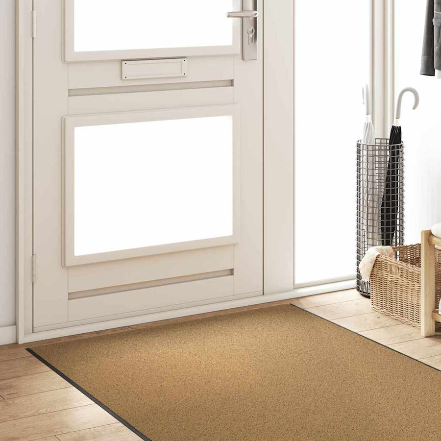 Deurmat Anders Crème en Zwart 120 x 400 cm Polyamide en PVC