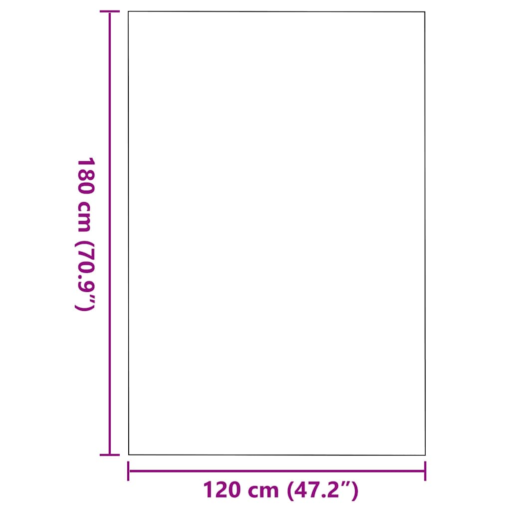 Deurmat Zwart 120 x 180 cm 100% Polyamide