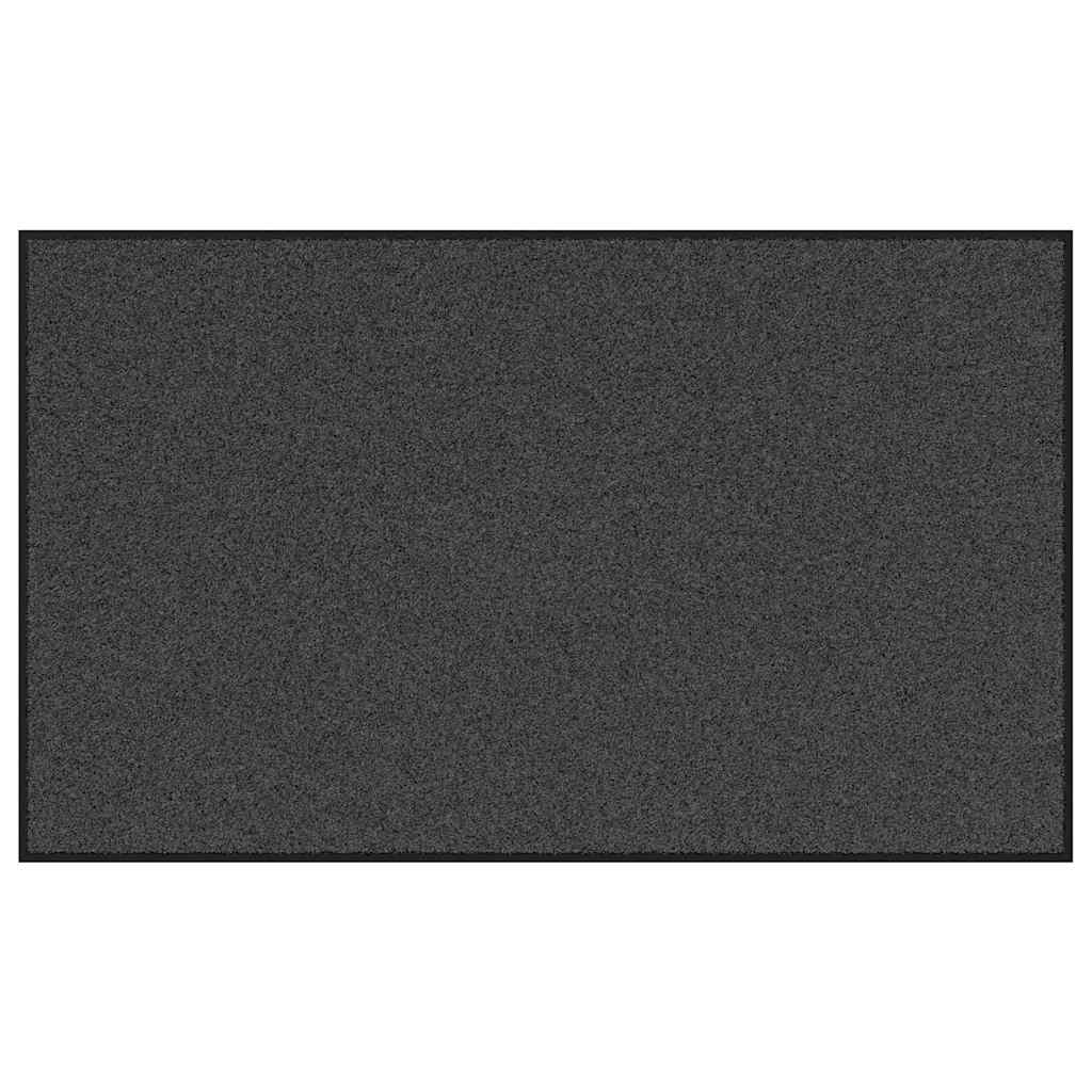 Deurmat Antraciet en Zwart 90 x 150 cm 100% Polyamide