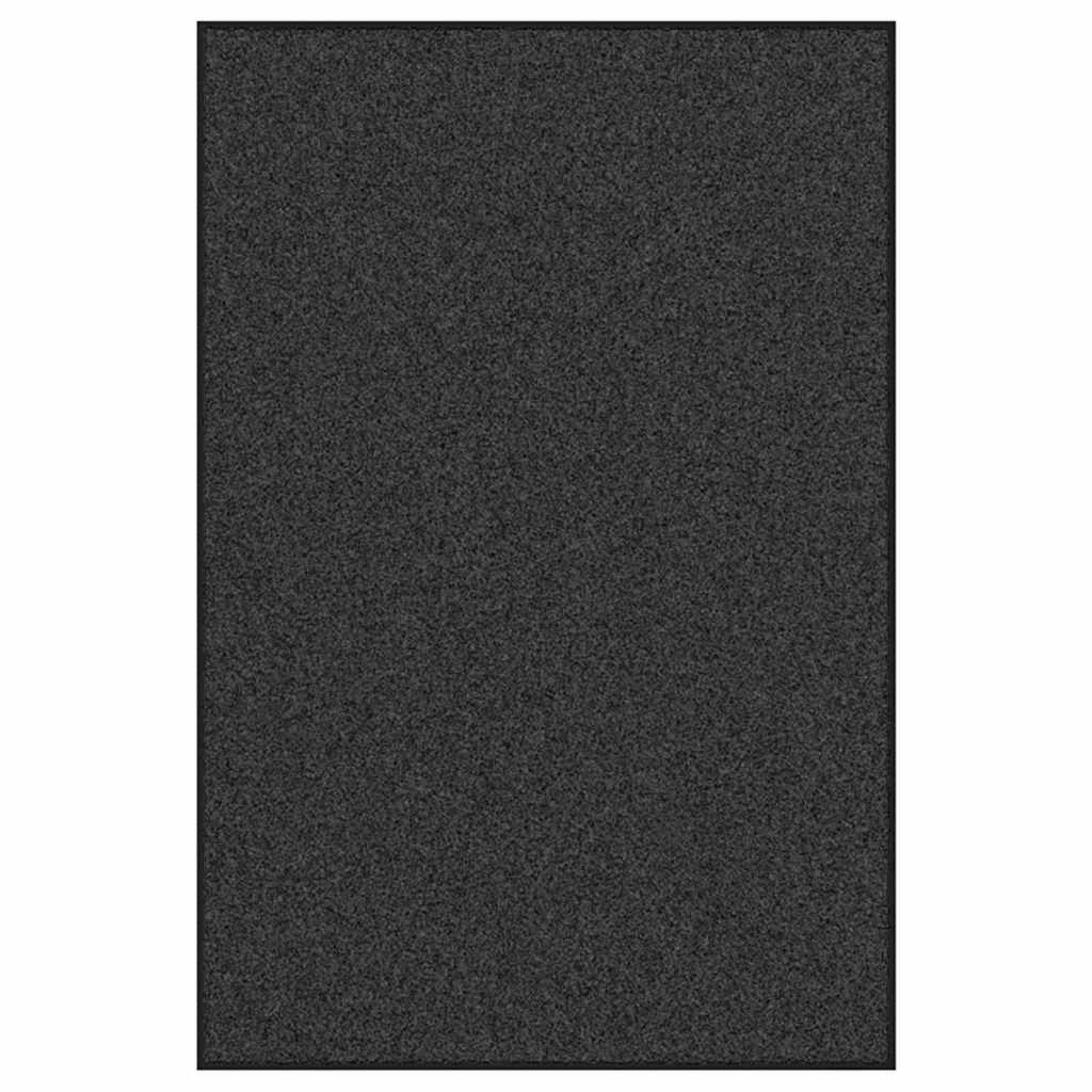 Deurmat Antraciet en Zwart 120 x 180 cm 100% Polyamide