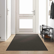 Deurmat Antraciet en Zwart 120 x 400 cm Polypropyleen en vinyl