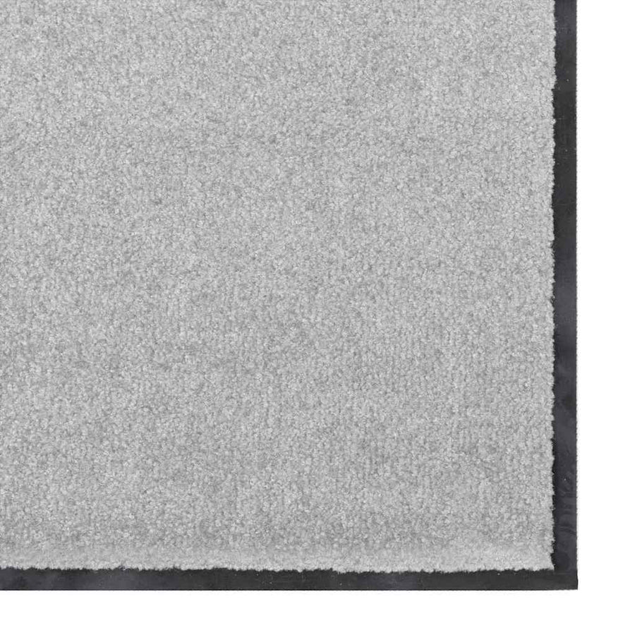 Deurmat Grijs en zwart 120 x 300 cm Polypropyleen en vinyl