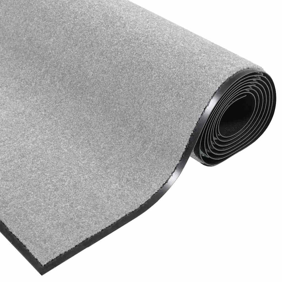 Deurmat Grijs en zwart 120 x 300 cm Polypropyleen en vinyl