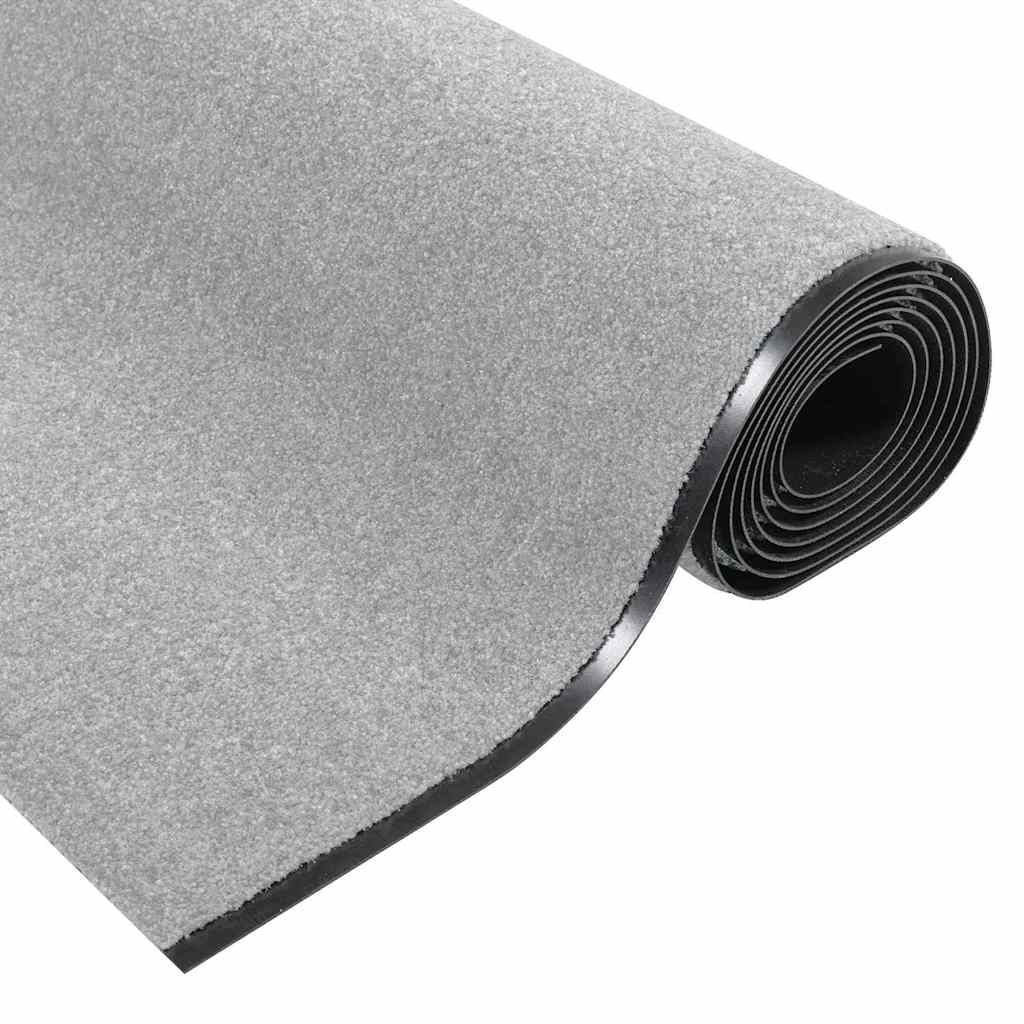 Deurmat Grijs en zwart 120 x 400 cm Polypropyleen en vinyl