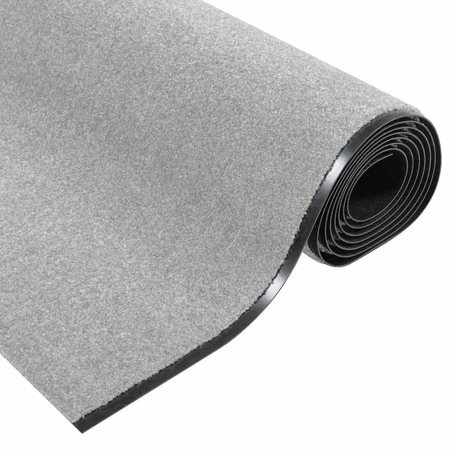 Deurmat Grijs en zwart 120 x 400 cm Polypropyleen en vinyl