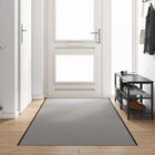 Doormat Grey and black 120 x 400 cm Polypropylene and vinyl