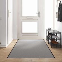 Deurmat Grijs en zwart 120 x 400 cm Polypropyleen en vinyl