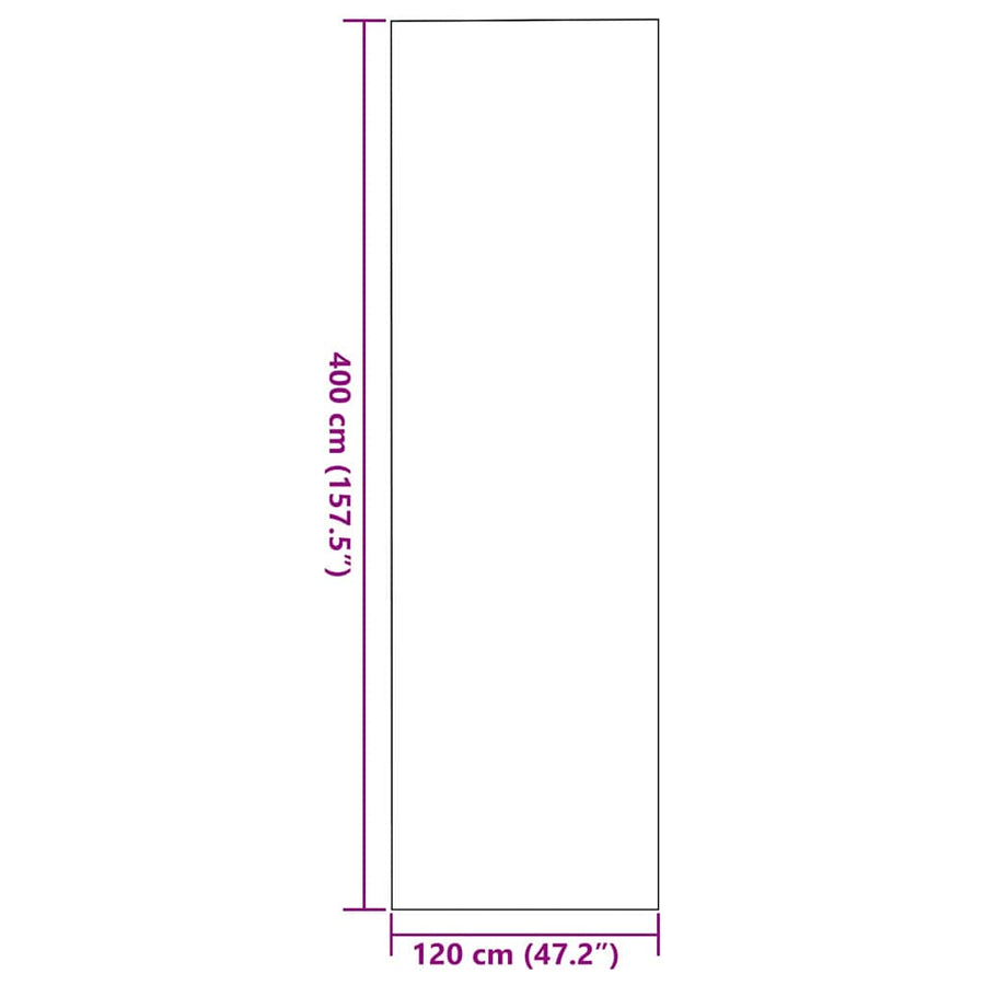 Deurmat Grijs en zwart 120 x 400 cm Polypropyleen en vinyl