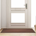 Deurmat 90x150 cm bruin zwart polyamide