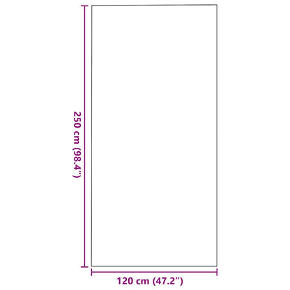 Deurmat Bruin en zwart 120 x 250 cm Polypropyleen en vinyl