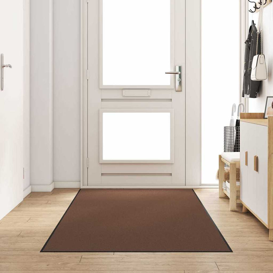 Deurmat Bruin en zwart 120 x 300 cm Polypropyleen en vinyl