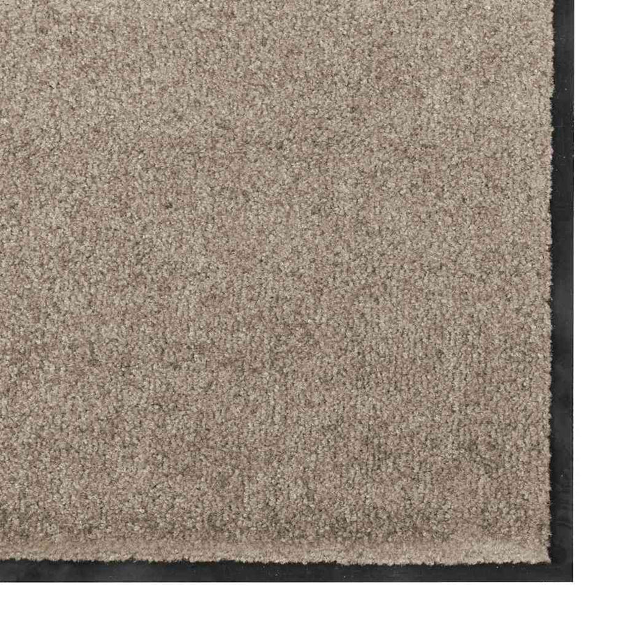Deurmat Beige en zwart 120 x 300 cm Polypropyleen en vinyl