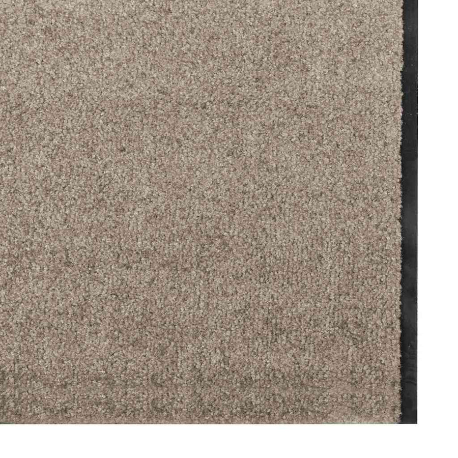 Deurmat Beige en zwart 120 x 350 cm Polypropyleen en vinyl
