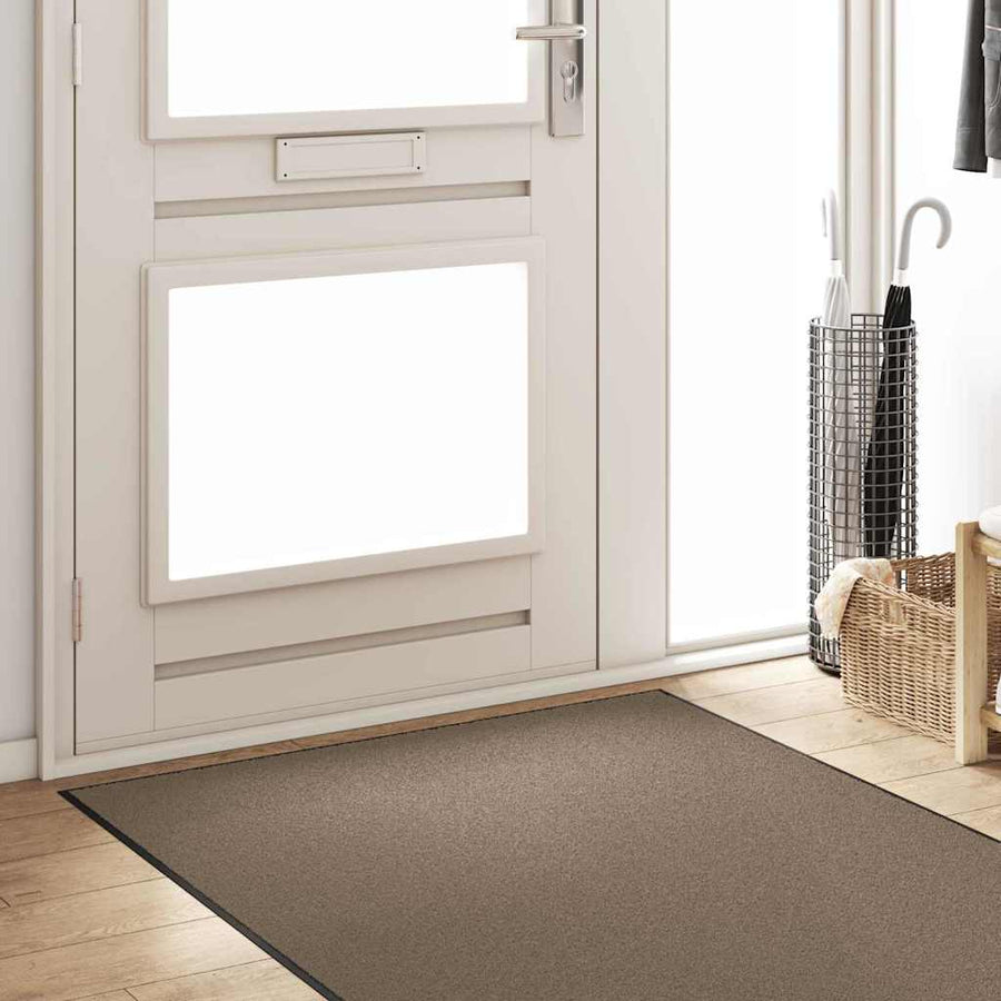 Deurmat Beige en zwart 120 x 350 cm Polypropyleen en vinyl