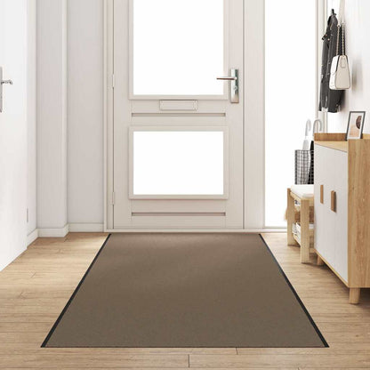 Deurmat Beige en zwart 120 x 350 cm Polypropyleen en vinyl