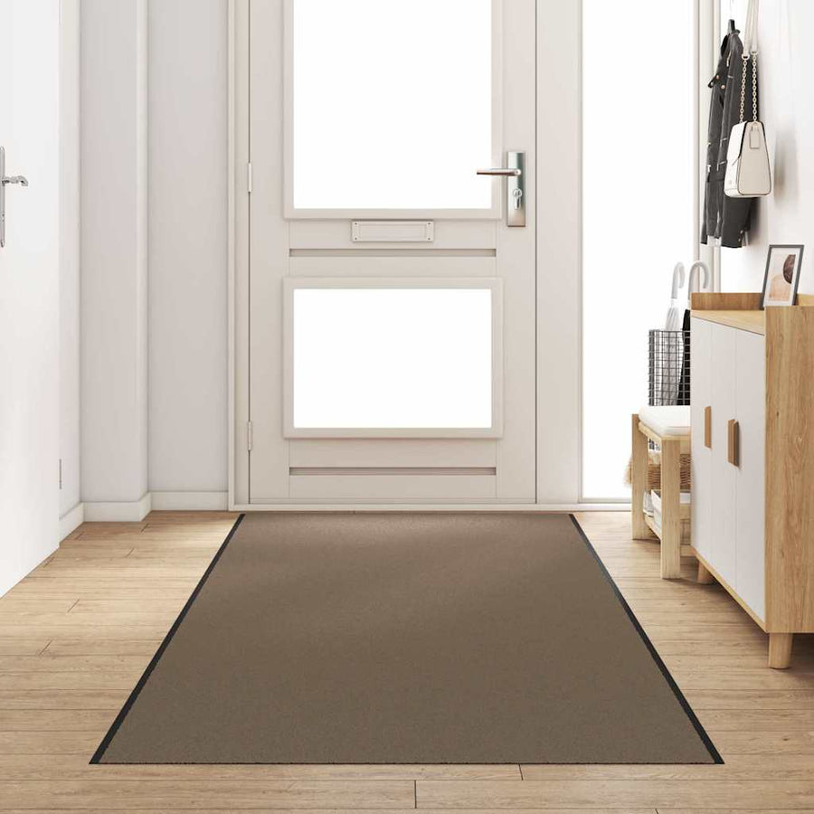 Deurmat Beige en zwart 120 x 350 cm Polypropyleen en vinyl