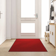 Deurmat Rood en Zwart 120 x 300 cm Polypropyleen en vinyl