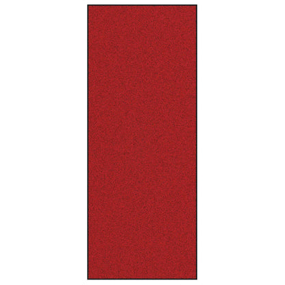 Deurmat Rood en Zwart 120 x 300 cm Polypropyleen en vinyl