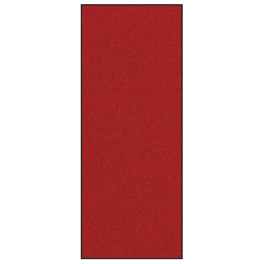 Deurmat Rood en Zwart 120 x 300 cm Polypropyleen en vinyl