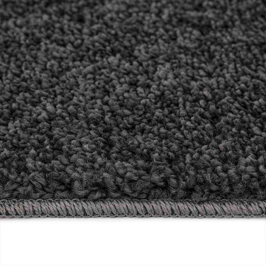 Antislip Shaggy Tapijt Donkergrijs 120 x 120 cm PP