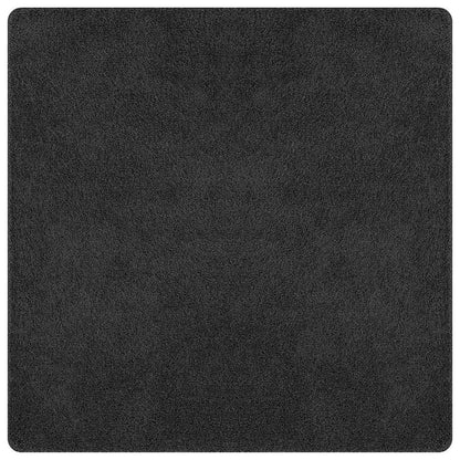 Antislip Shaggy Tapijt Donkergrijs 120 x 120 cm PP