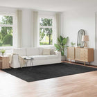Vloerkleed donkergrijs 240x340 cm