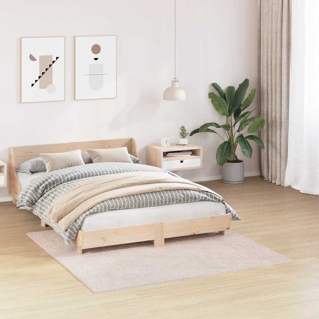 Antislip Shaggy Tapijt Crème 160 x 160 cm PP