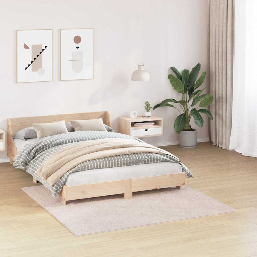Antislip Shaggy Tapijt Crème 160 x 160 cm PP