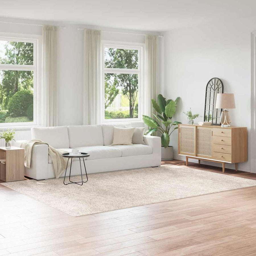 Antislip Shaggy Tapijt Crème 240 x 340 cm PP
