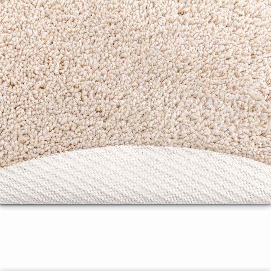 Antislip Shaggy Tapijt Crème 90 x 90 cm PP
