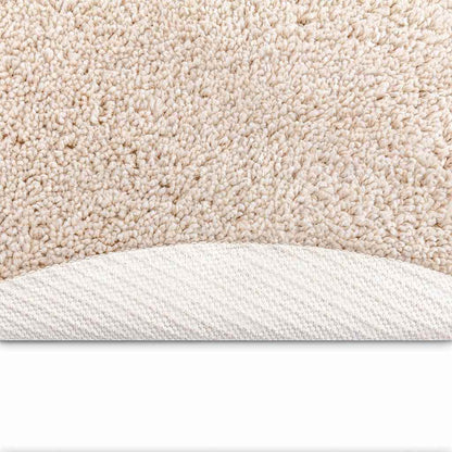 Antislip Shaggy Tapijt Crème 90 x 90 cm PP