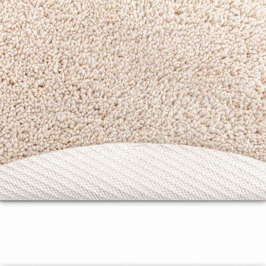 Antislip Shaggy Tapijt Crème 90 x 90 cm PP