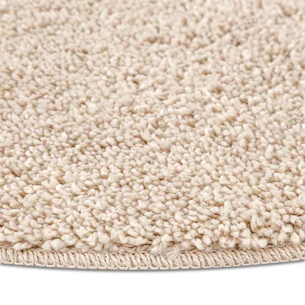 Antislip Shaggy Tapijt Crème 90 x 90 cm PP
