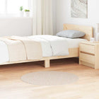 Rond vloerkleed crème Ø 90 cm