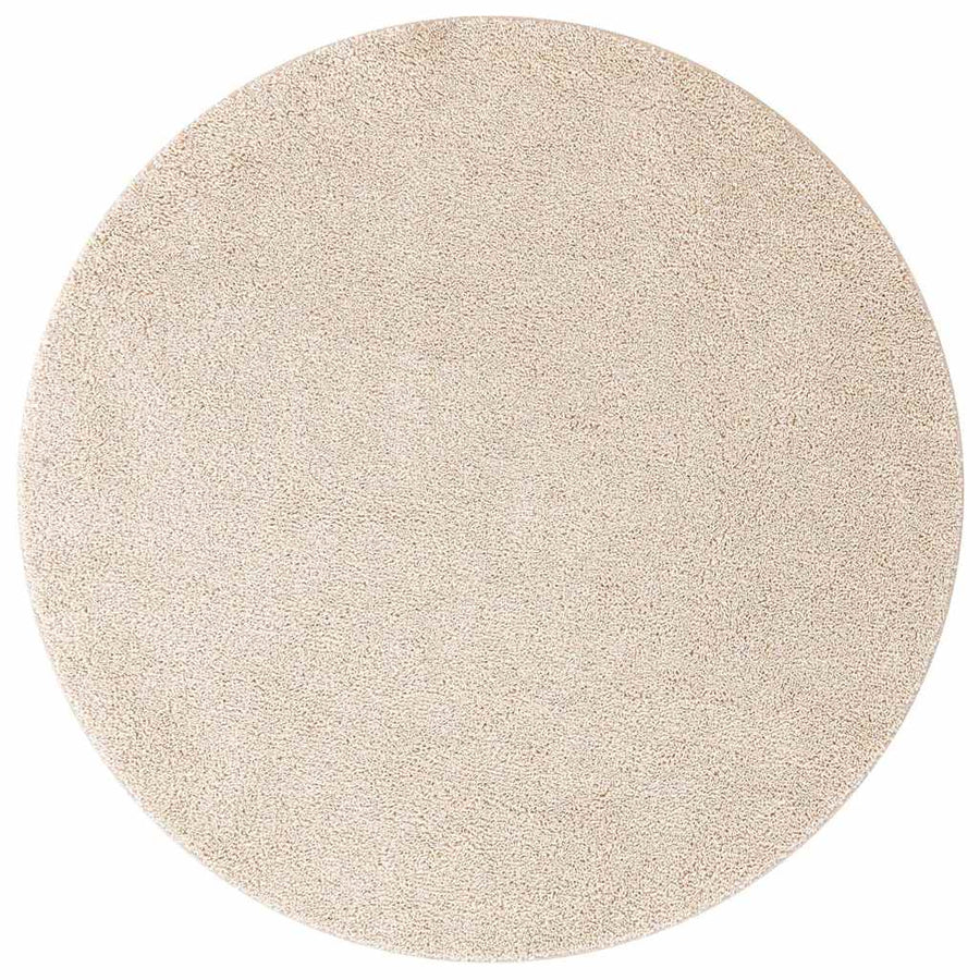 Antislip Shaggy Tapijt Crème 90 x 90 cm PP