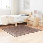 Antislip Shaggy Tapijt Bruin 120 x 120 cm PP