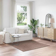 Vloerkleed Shaggy Antislip Bruin 160x160 cm