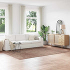 Vloerkleed shaggy 200x290 cm bruin antislip