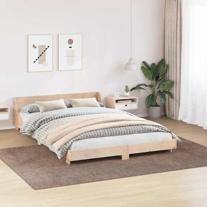 Antislip Shaggy Tapijt Bruin 200 x 290 cm PP