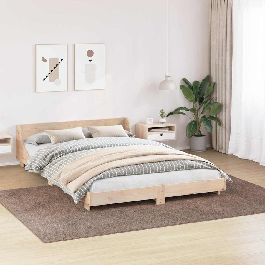 Antislip Shaggy Tapijt Bruin 200 x 290 cm PP