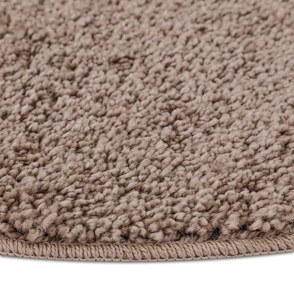 Antislip Shaggy Tapijt Bruin 90 x 90 cm PP