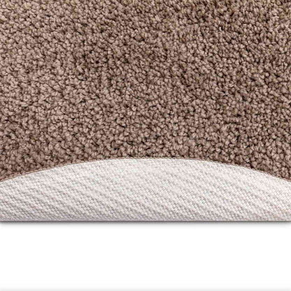 Antislip Shaggy Tapijt Bruin 120 x 120 cm PP