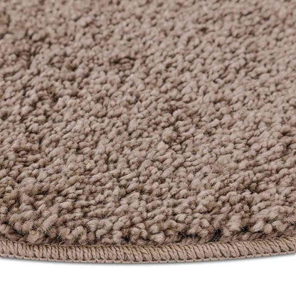 Antislip Shaggy Tapijt Bruin 120 x 120 cm PP
